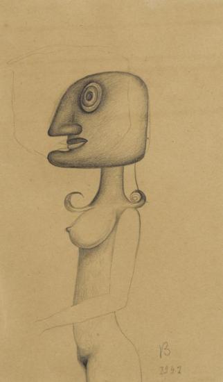 Autoportrait Comme Jeune Femme Nubile Artwork by Victor Brauner