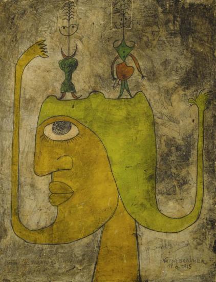 Demons Du Parapluie Artwork by Victor Brauner
