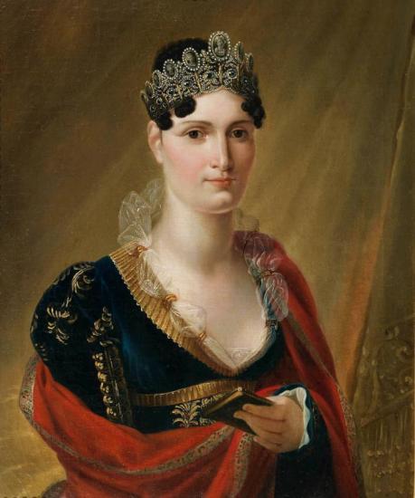 Portrait Of Elisa Baciocchi (1777-1820), C.1812 Artwork by Joseph Franque