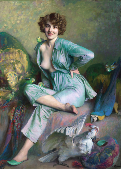 The Familiar Birds Artwork by Émile Friant