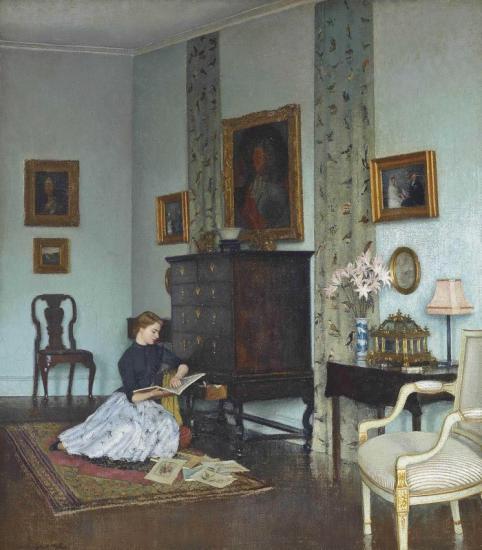 The Blue Room Artwork by Leonard Campbell Taylor