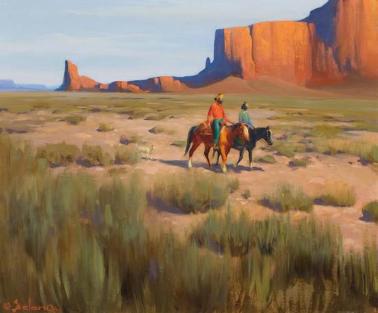 Navajo Country, Circa 1960 Artwork by Gerard Curtis Delano