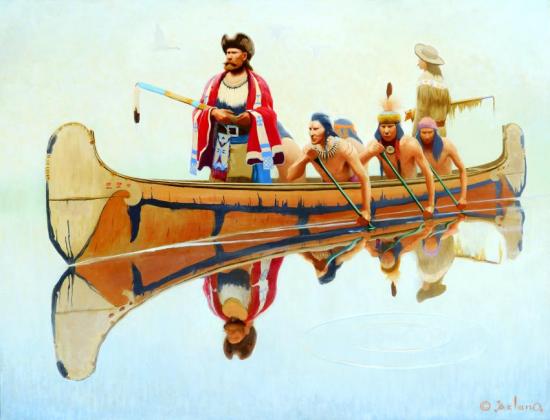 The Fur Traders Artwork by Gerard Curtis Delano