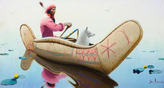 The Hunter (the Trapper) Artwork by Gerard Curtis Delano