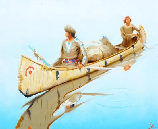 Trappers Artwork by Gerard Curtis Delano