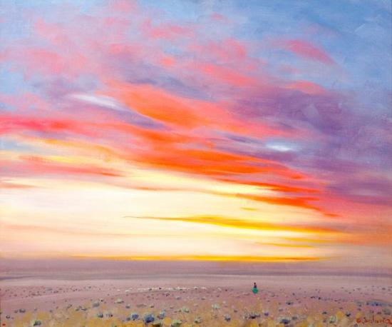 Twilight On The Navajo Reservation Artwork by Gerard Curtis Delano