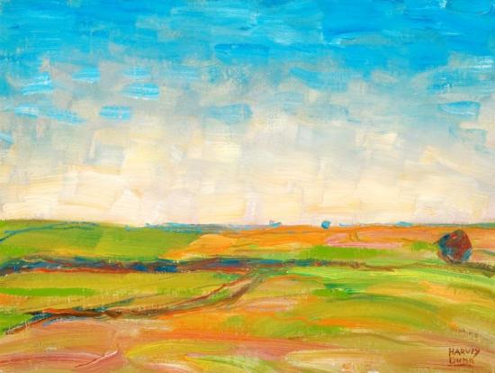 Green Fields Artwork by Harvey T. Dunn