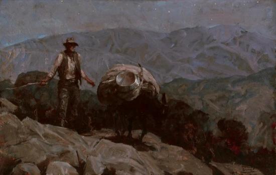 The Night Falls Artwork by Harvey T. Dunn