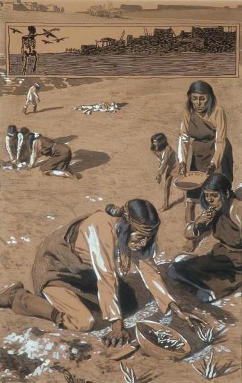 Digger Indians Artwork by Maynard Dixon