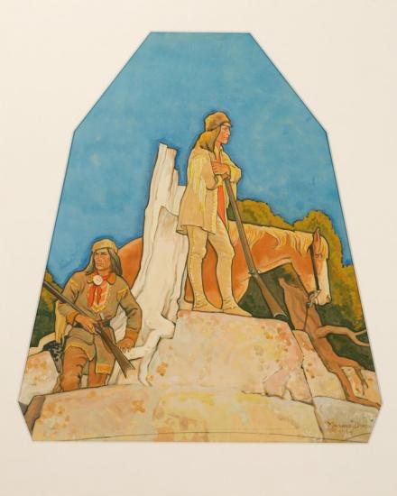 Mountain Men, 1934 Artwork by Maynard Dixon