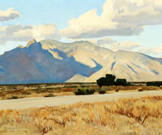 Ridge And Rillito, Arizona, 1943 Artwork by Maynard Dixon