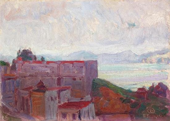 San Francisco Bay From Russian Hill, 1916 Artwork by Maynard Dixon