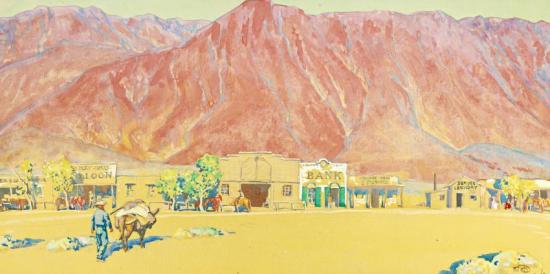 Western Town Artwork by Maynard Dixon