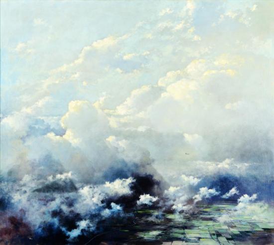 A Single Plane On The Edge Of A Storm Artwork by Eric Sloane