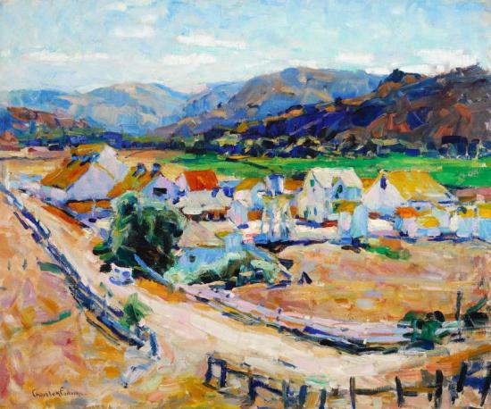 Californian Landscape (the Hatton Ranch, Carmel Valley) Artwork by E. Charlton Fortune