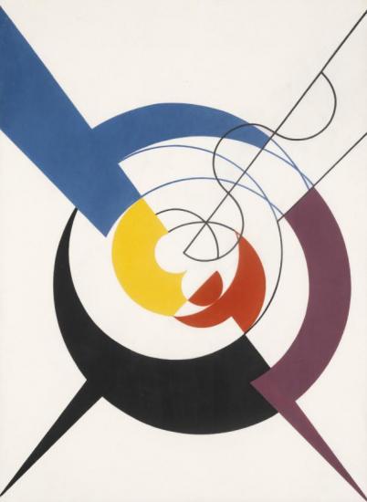 Construction Dynamique, Pénétration De Spirales Et Diagonales, 1942 Artwork by Sophie Taeuber-arp