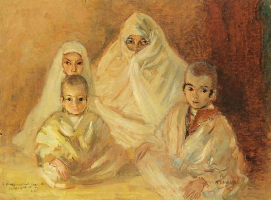North African Family Artwork by André Hambourg