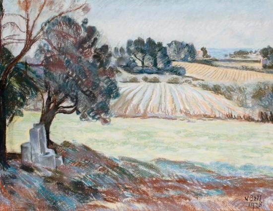 Country Landscape, 1928 Artwork by Vanessa Bell