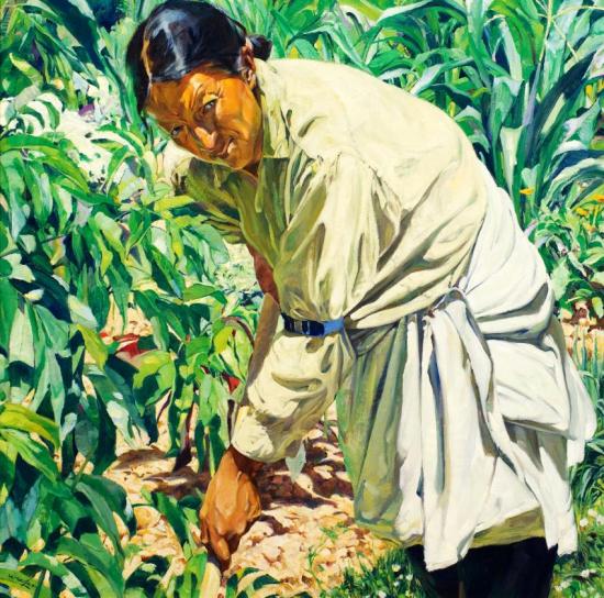 In The Garden Artwork by Walter Ufer