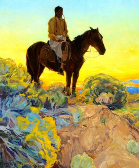 Sundown, 1916 Artwork by Walter Ufer