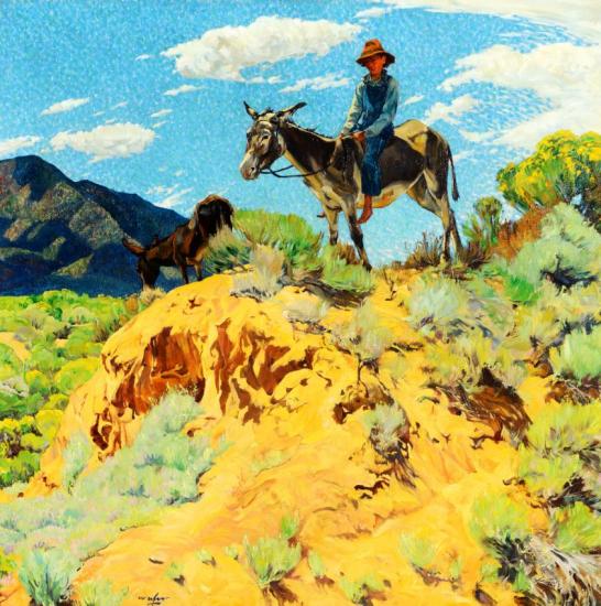 The Watcher Artwork by Walter Ufer