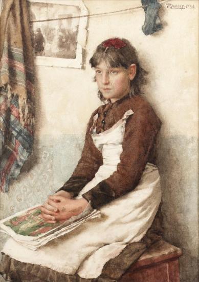 A Daydream, 1884 Artwork by Walter Langley, R. I.