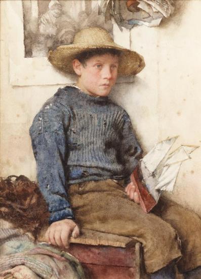 A Fisherman's Son, 1884 Artwork by Walter Langley, R. I.