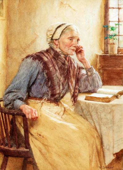 A Quiet Time Artwork by Walter Langley, R. I.