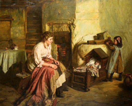 Maternity Artwork by Walter Langley, R. I.
