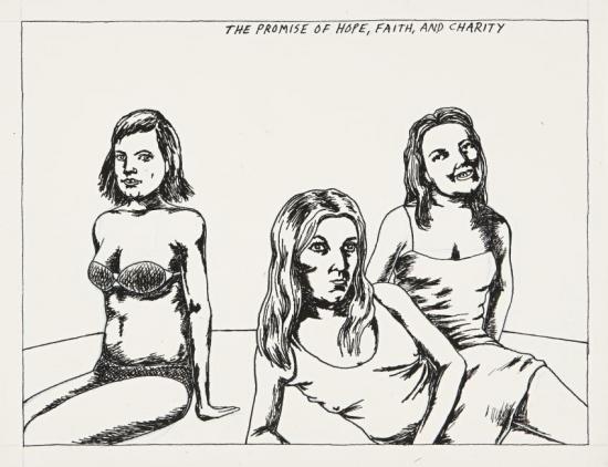No Title (the Promise Of...) Artwork by Raymond Pettibon