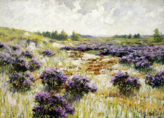 Field Of Heather, Ca. 1900 Artwork by George Hitchcock