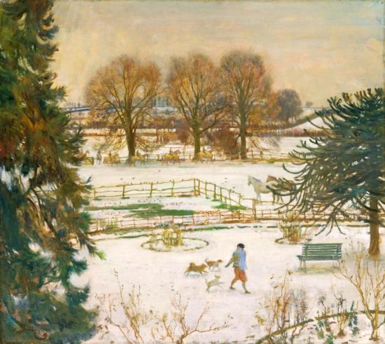 From My Bedroom Window, 1930 Artwork by Sir Alfred James Munnings