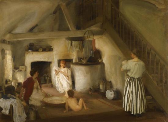 Bathtime Artwork by Charles Sims