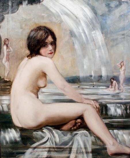 The Fountain Artwork by Charles Sims