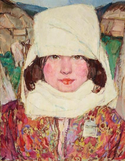 A Girl Of The Pamir Mountains, Korzak Girl, 1936 Artwork by Leon Shulman Gaspard