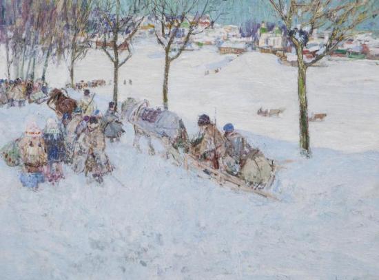 The Finish Of Kermesse, 1914 Artwork by Leon Shulman Gaspard