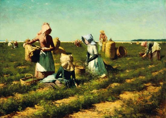 The Peapickers Of Long Island, 1888 Artwork by Harry Roseland
