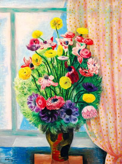 Bouquet De Fleurs Artwork by Moise Kisling