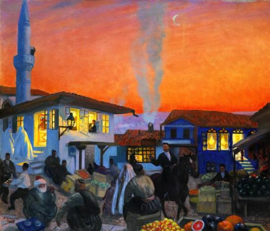 Bakhchisarai, 1917 Artwork by Boris Mikhailovich Kustodiev