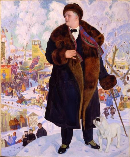 Portrait Of Fyodor Chaliapin, 1932 Artwork by Boris Mikhailovich Kustodiev