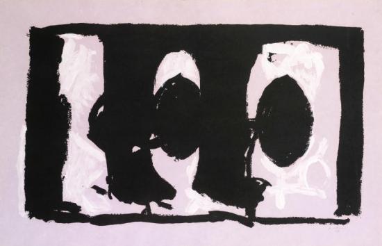 Elegy Study I Artwork by Robert Motherwell