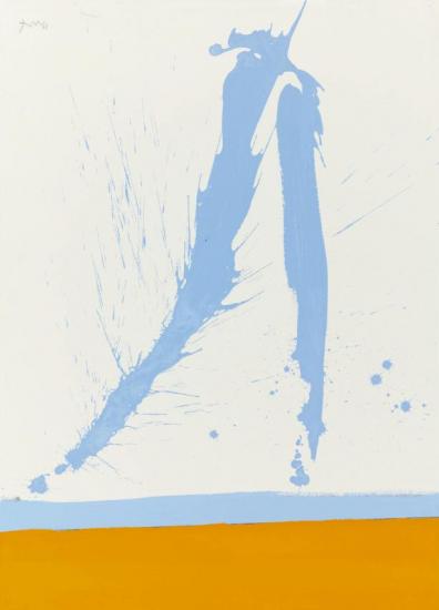 Study In Watercolor No. 3 Artwork by Robert Motherwell