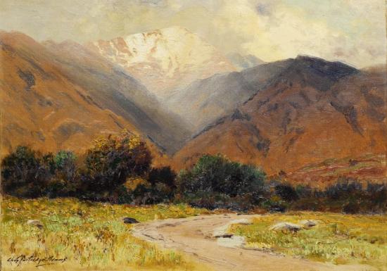 Pikes Peak - Light Shower Near Manitou Artwork by Charles Partridge Adams