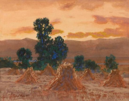 Haystacks 1 Artwork by Charles Partridge Adams