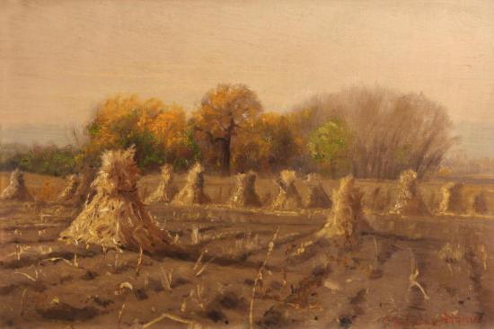 Haystacks Artwork by Charles Partridge Adams