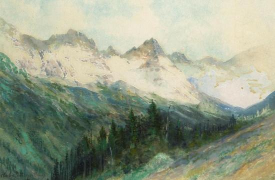 The Colorado Rockies Artwork by Charles Partridge Adams