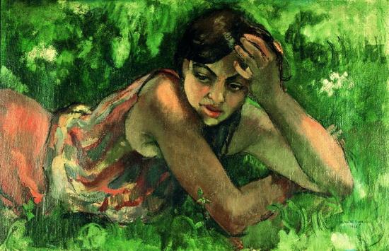 Hungarian Gypsy Girl, 1932 Artwork by Amrita Sher Gil