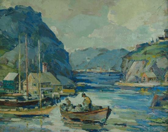 Lake Fishing Artwork by Peter Bela Mayer