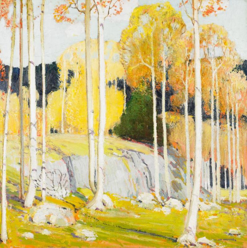 Aspen Forest Artwork by Victor Higgins