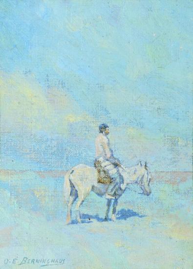 Taos, New Mexico Artwork by Oscar Berninghaus